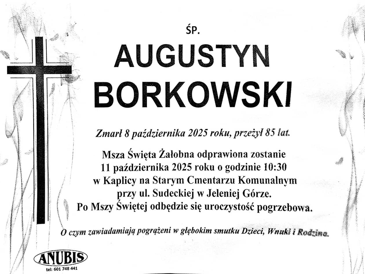 Jelenia Góra: Zmarł Augustyn Borkowski