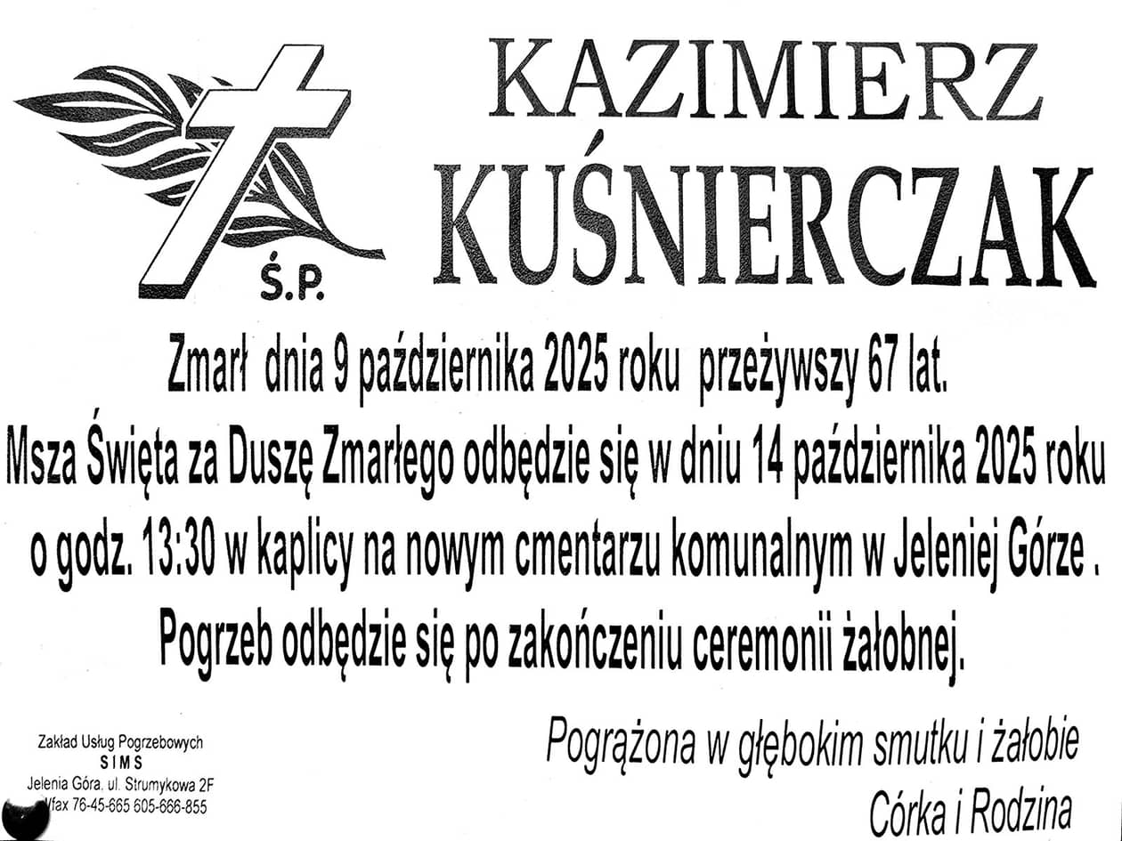 Jelenia Góra: Zmarł Kazimierz Kuśnierczak