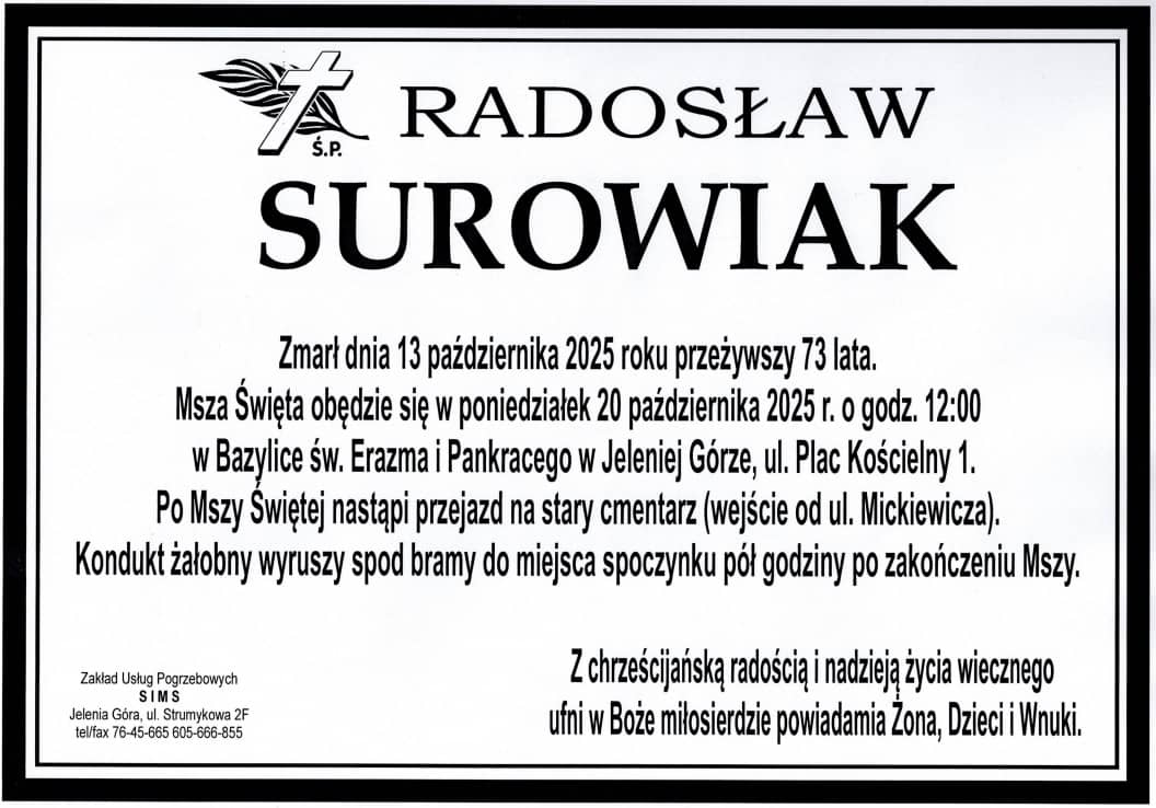 J. Góra: Pogrzeb Radosława Surowiaka