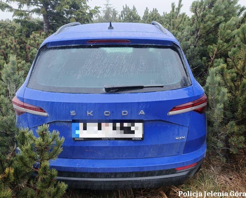 Karpacz: Niewiarygodne – Skoda skradziona w Czechach ukryta w Karkonoszach!