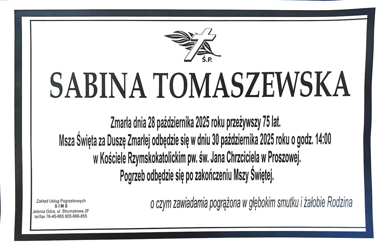 Jelenia Góra: Zmarła Sabina Tomaszewska z Kabaretu Seniority