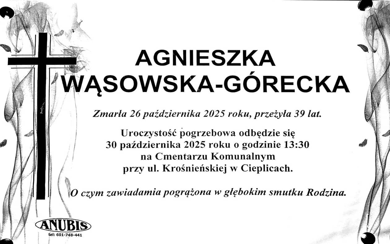 Jelenia Góra: Zmarła Agnieszka Wąsowska–Górecka