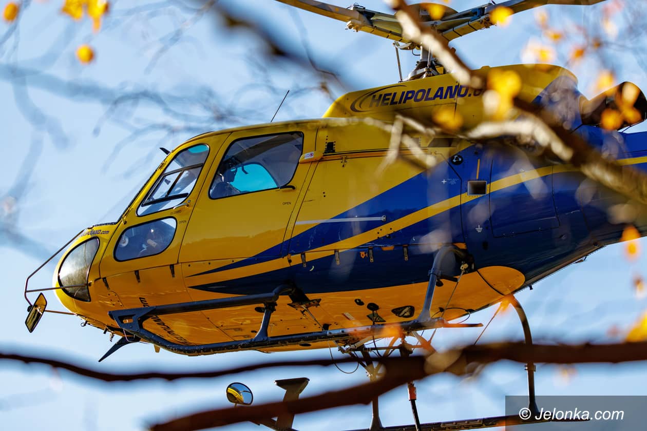 Karkonosze: Helikopter nad Karkonoszami