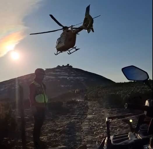 Karkonosze: Śmigłowiec ratował turystę w Karkonoszach