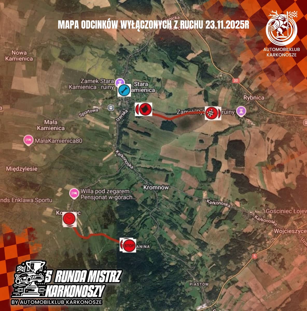 Stara Kamienica: Pojadą rajdowcy, które drogi będą zamknięte?