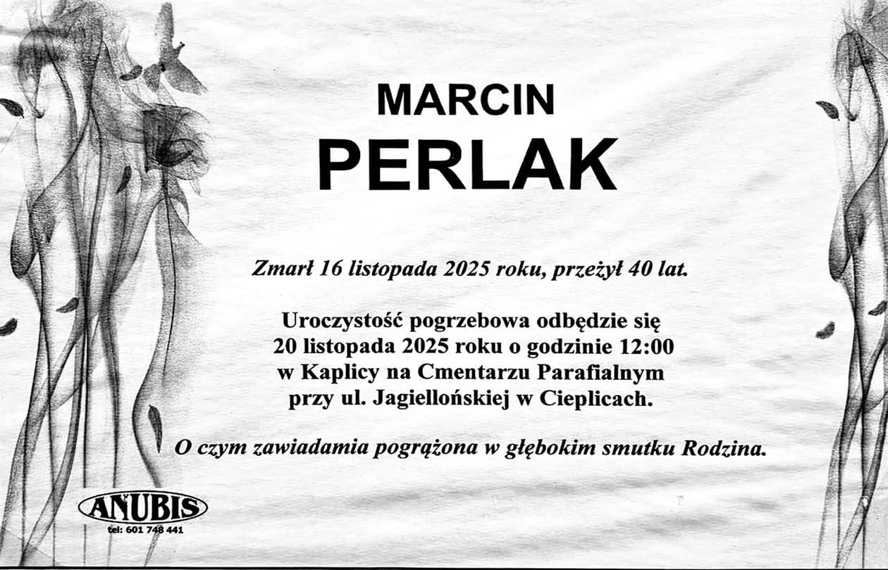 Cieplice: Zmarł Marcin Perlak