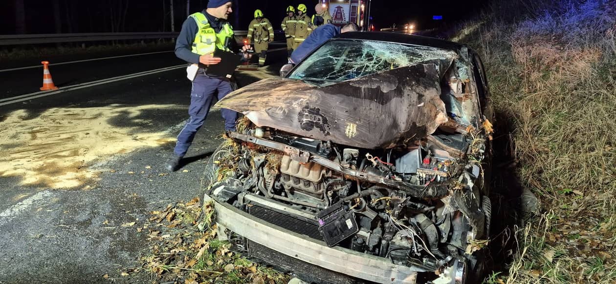 Powiat karkonoski: Nie opanował auta i "koziołkował"