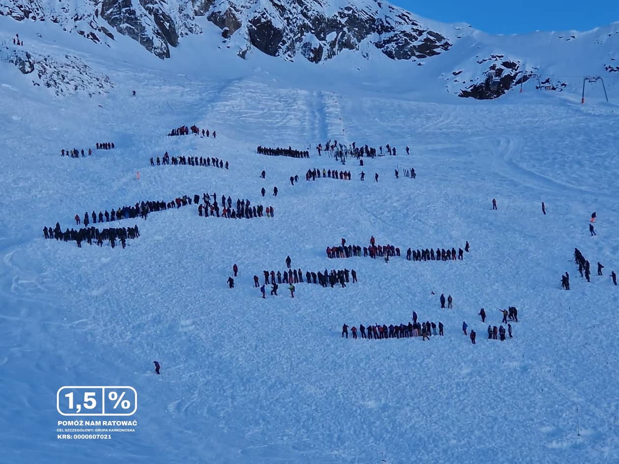 Karkonosze: Lawina zamieniła szkolenie w walkę o życie