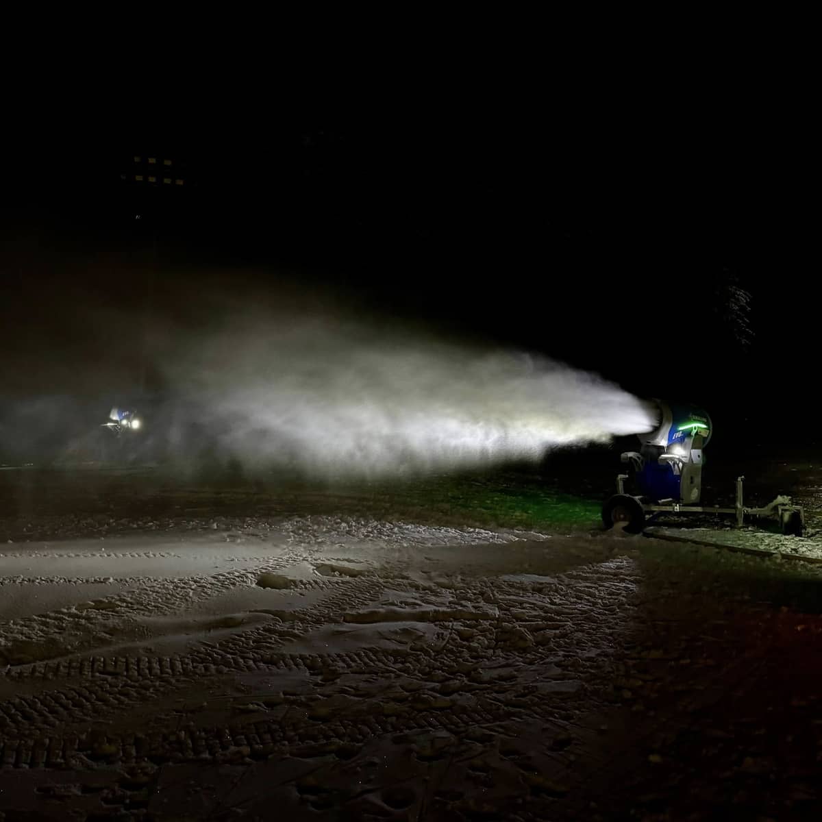 Jakuszyce: Naśnieżanie na Polanie Jakuszyckiej