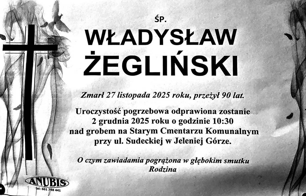 Jelenia Góra: Zmarł Władysław Żegliński