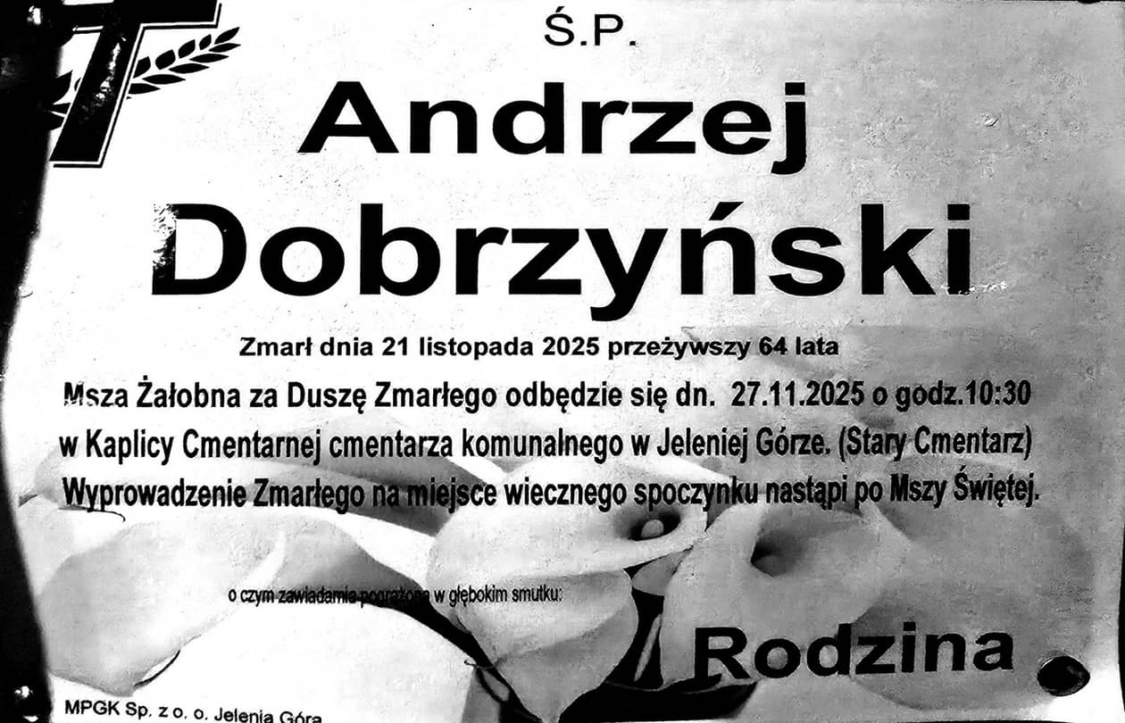 Jelenia Góra: Zmarł Andrzej Dobrzyński