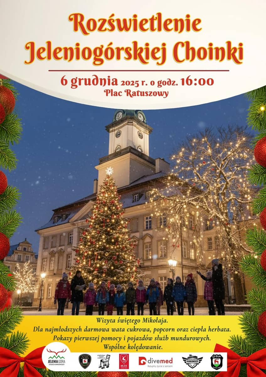 Jelenia Góra: Świąteczna magia rozświetli Plac Ratuszowy