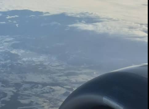 Karkonosze: Śnieżka z samolotu