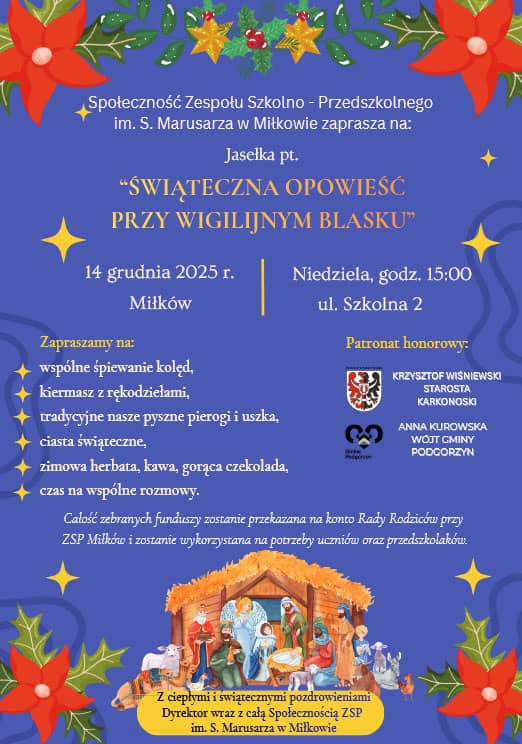 Miłków: Jasełka w szkole w Miłkowie