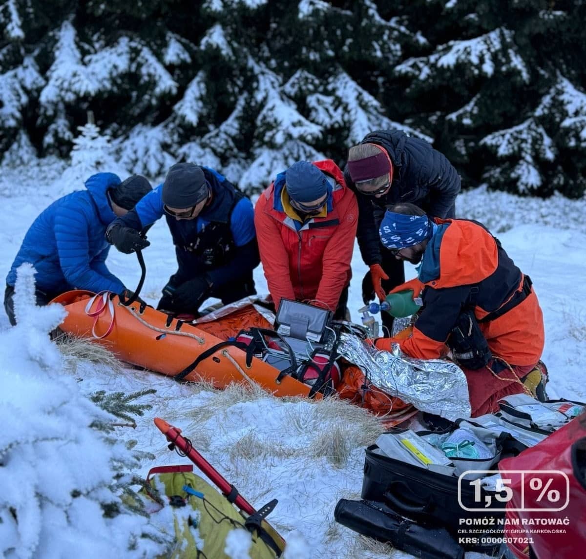 Karkonosze: Skręcona kostka i pomoc ratowników