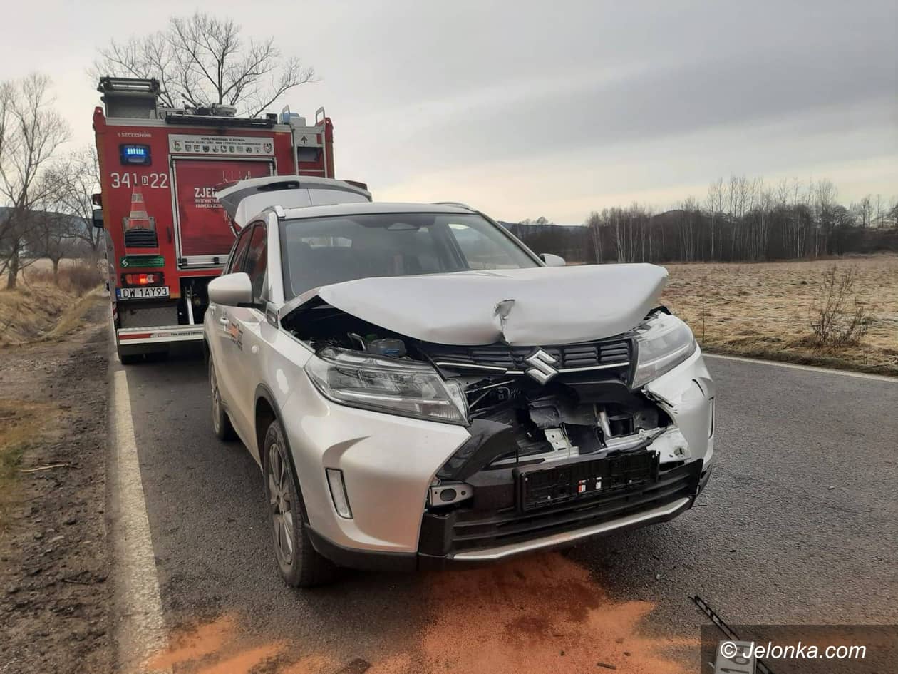 Kowary: Najechanie na tył w Krzaczynie