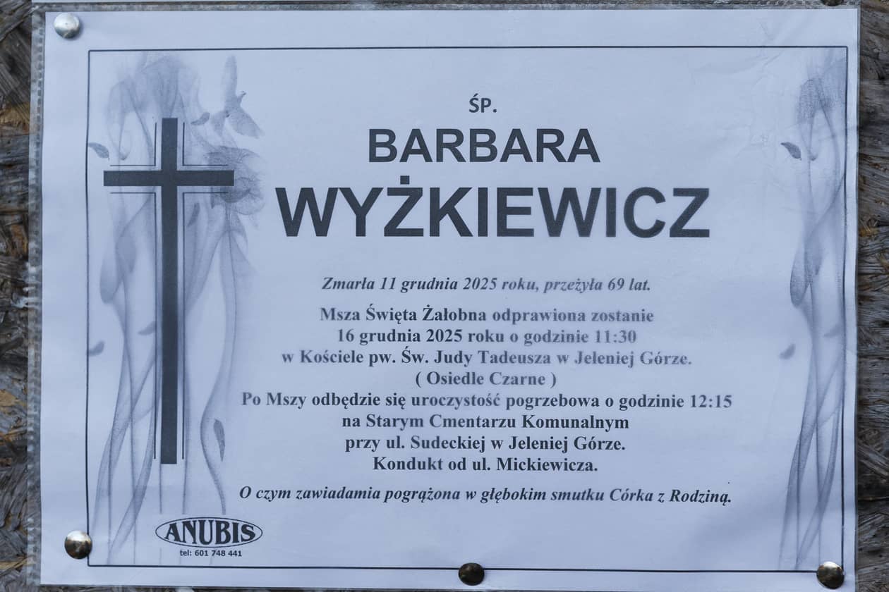 Jelenia Góra: Zmarła Barbara Wyżkiewicz