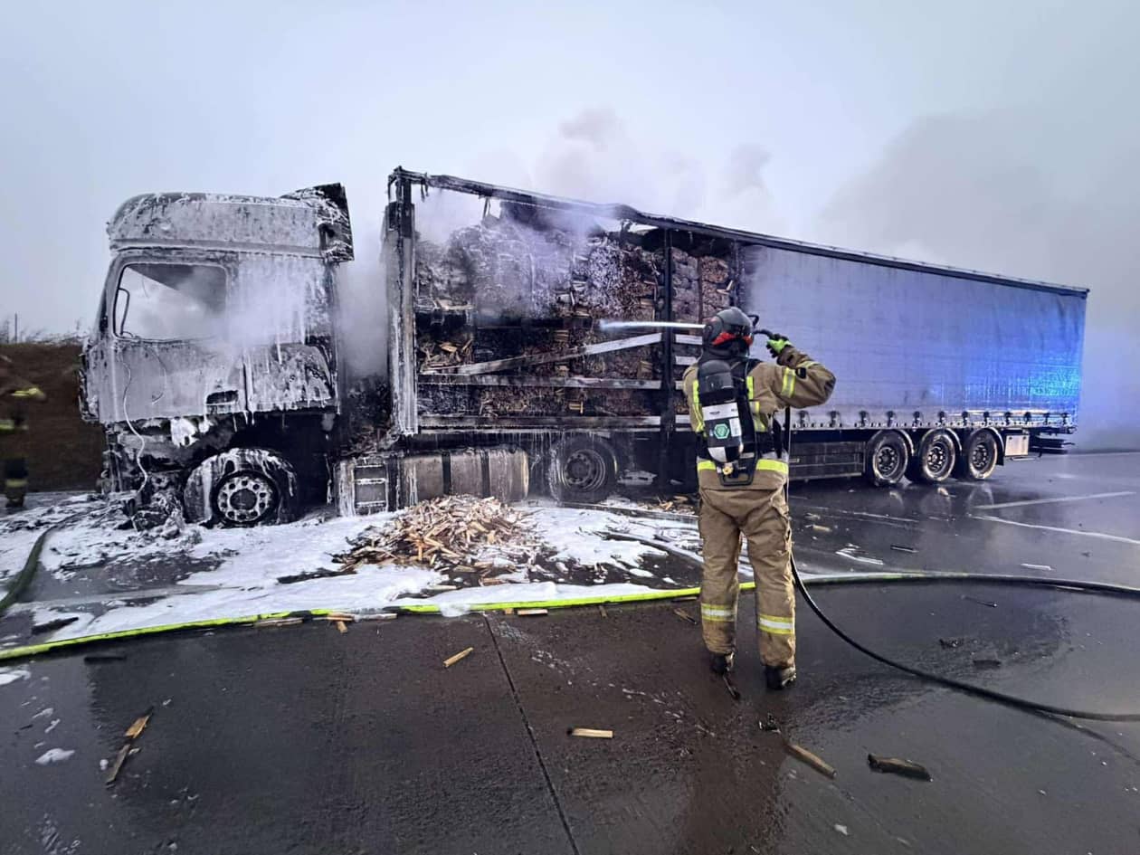 Region: Ciągnik stanął w płomieniach