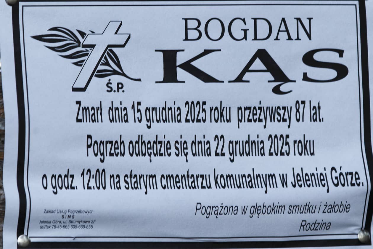 Jelenia Góra: Zmarł Bogdan Kąs