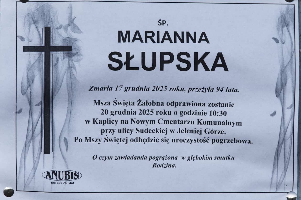 Jelenia Góra: Zmarła Marianna Słupska