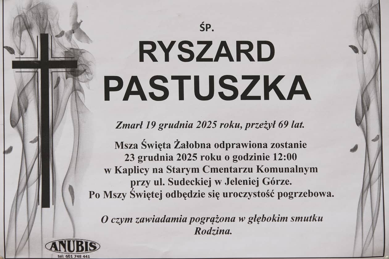 Jelenia Góra: Zmarł Ryszard Pastuszka