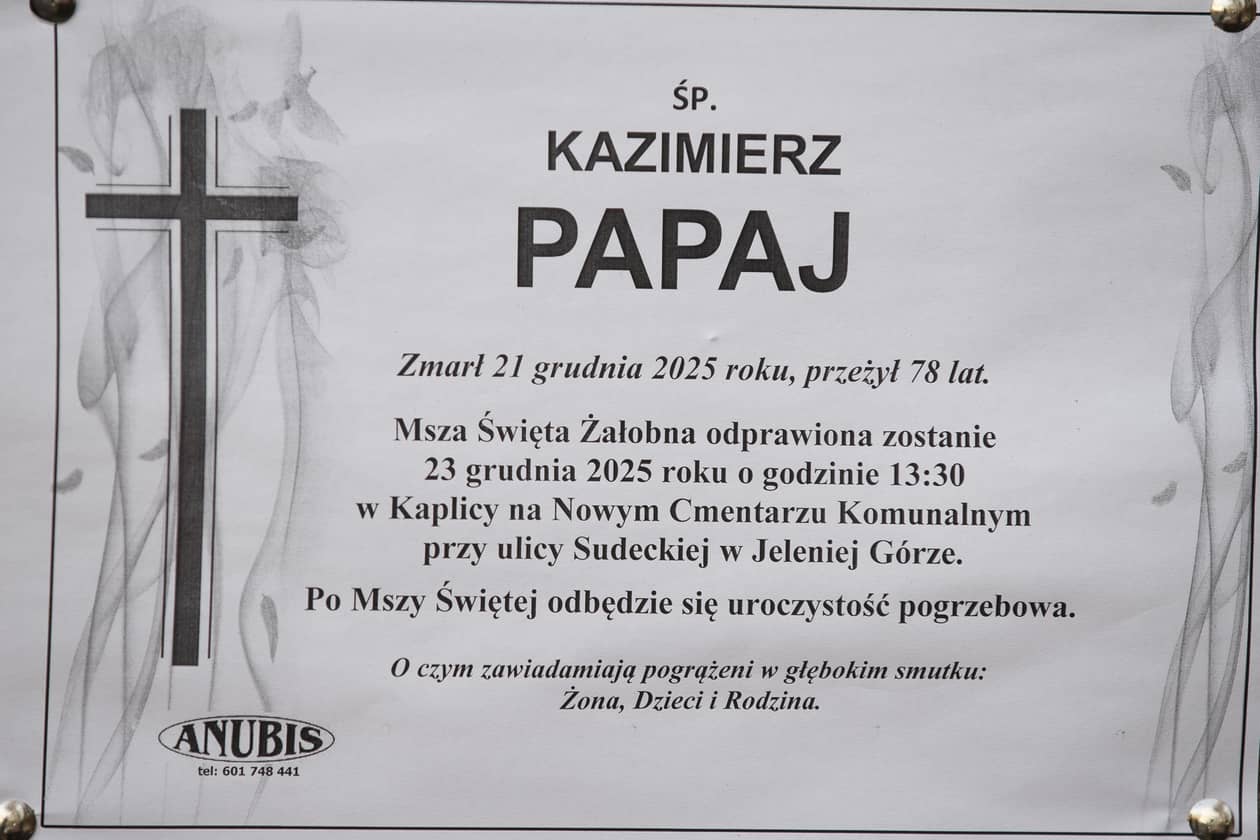 Jelenia Góra: Zmarł Kazimierz Papaj