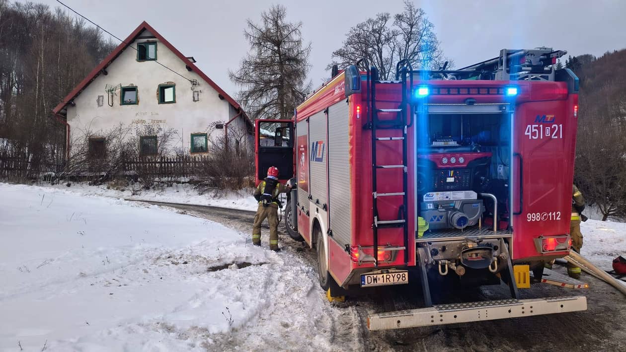 Kamienna Góra: Pożar budynku, ewakuacja mieszkańców