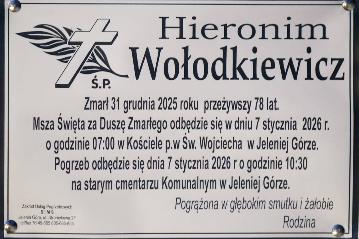 Jelenia Góra: Zmarł Hieronim Wołodkiewicz