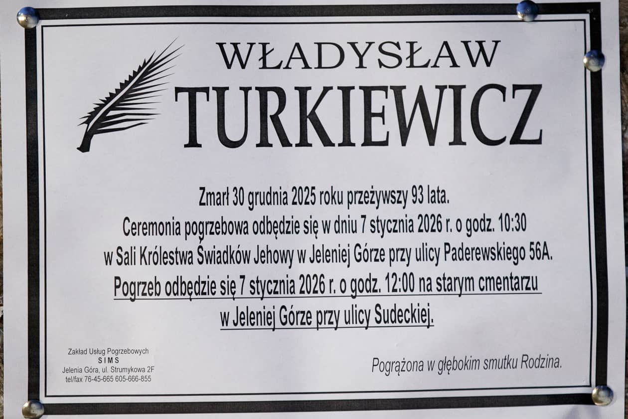 Jelenia Góra: Zmarł Władysław Turkiewicz
