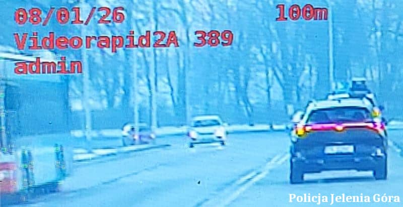 Jelenia Góra: Policja zatrzymała pirata drogowego