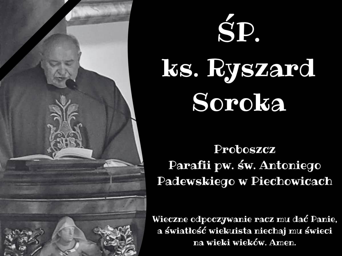 Piechowice: Zmarł ksiądz Ryszard Soroka z Piechowic