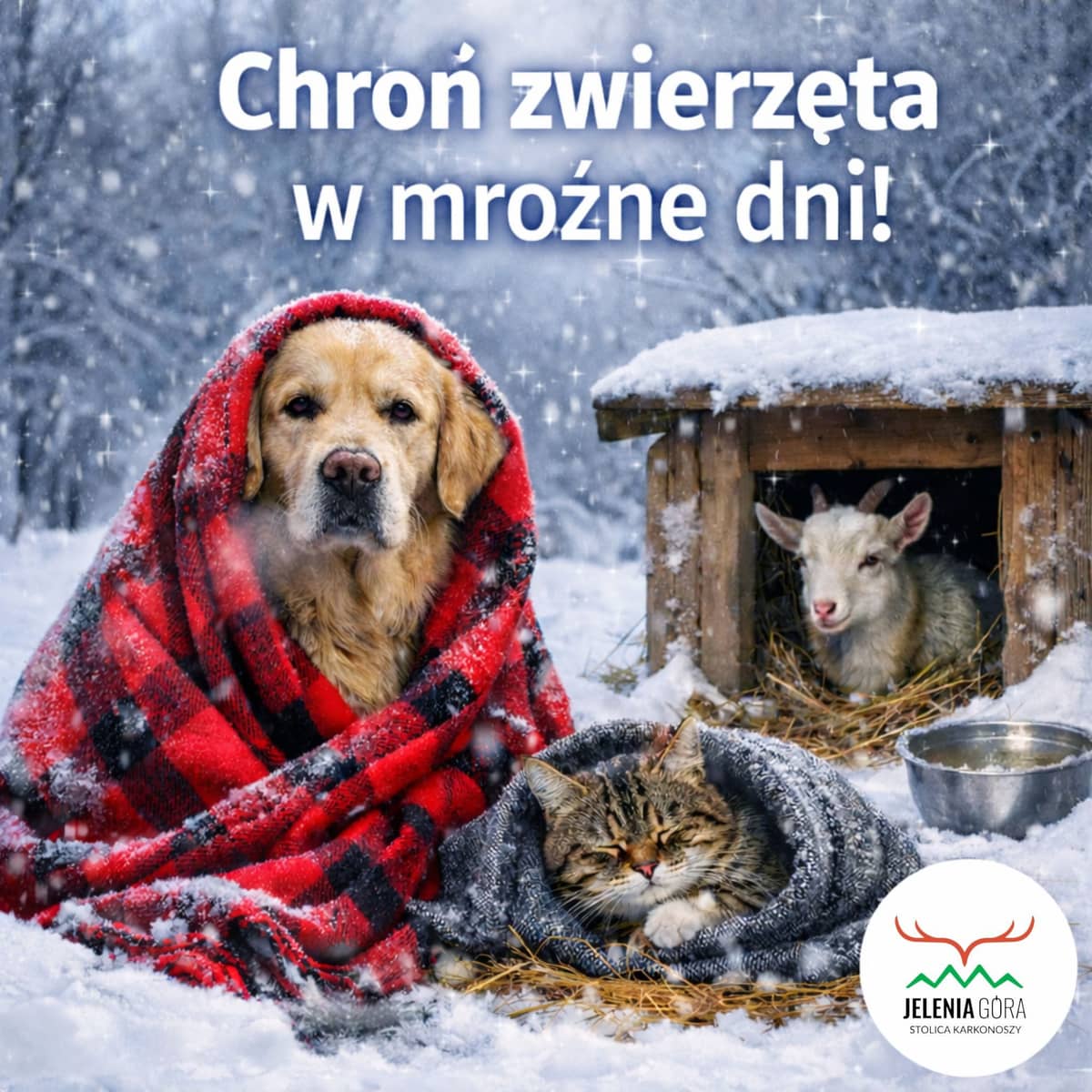 Jelenia Góra: Chroń zwierzęta w mroźne dni