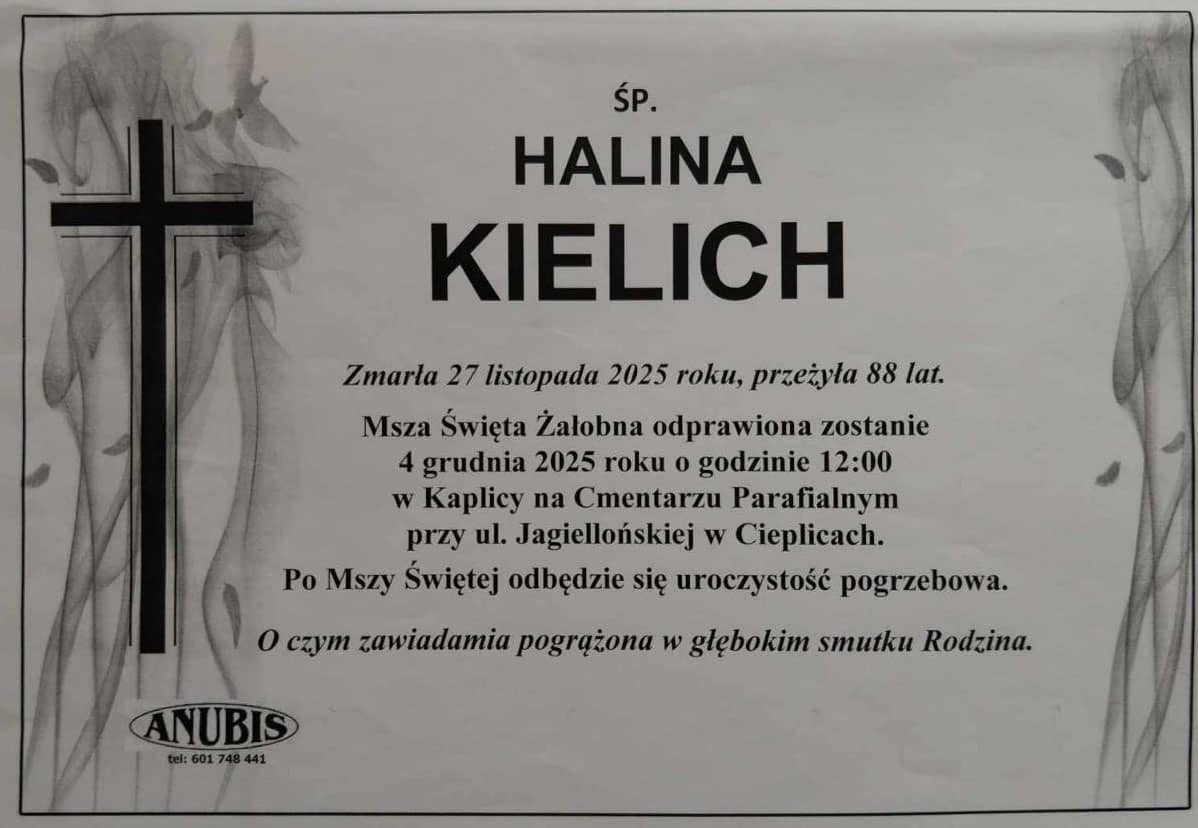 Jelenia Góra: Zmarła Halina Kielich
