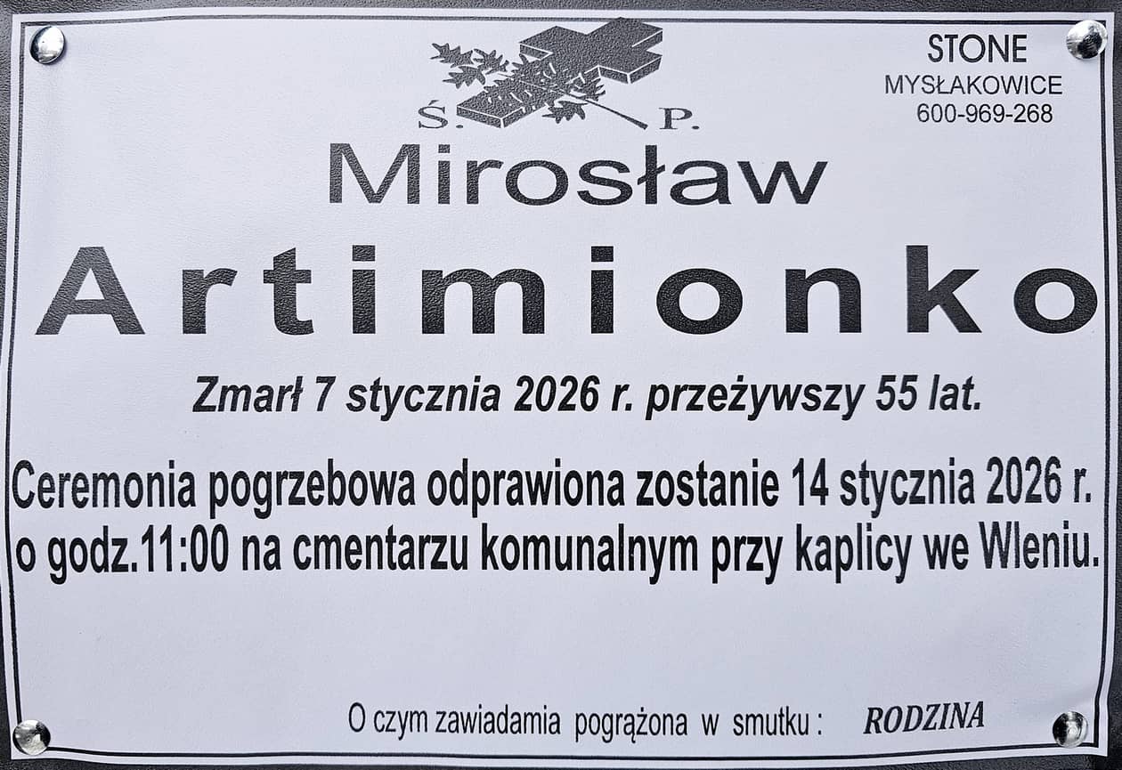 Jelenia Góra: Zmarł Mirosław Artimionko