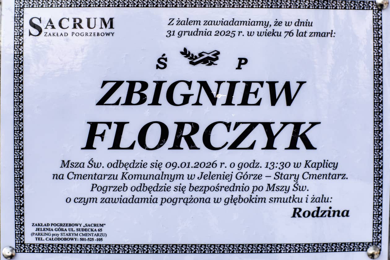 Jelenia Góra: Zmarł Zbigniew Florczyk