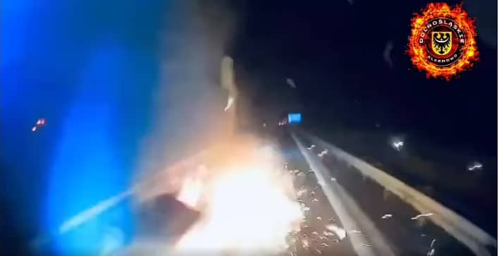 Autostrada A4: Chwile grozy na A4. Uratował ich cud