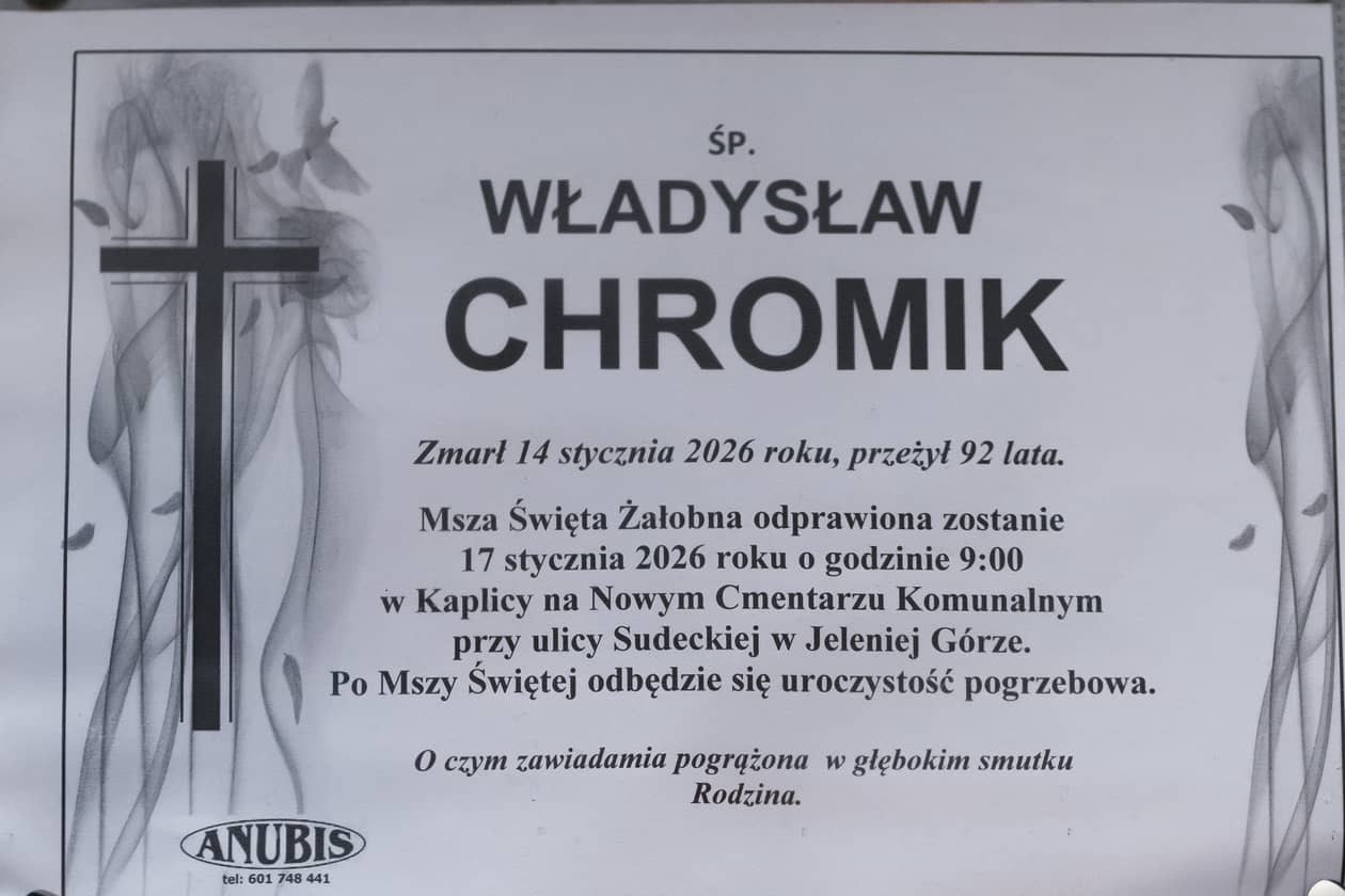 Jelenia Góra: Zmarł Władysław Chromik