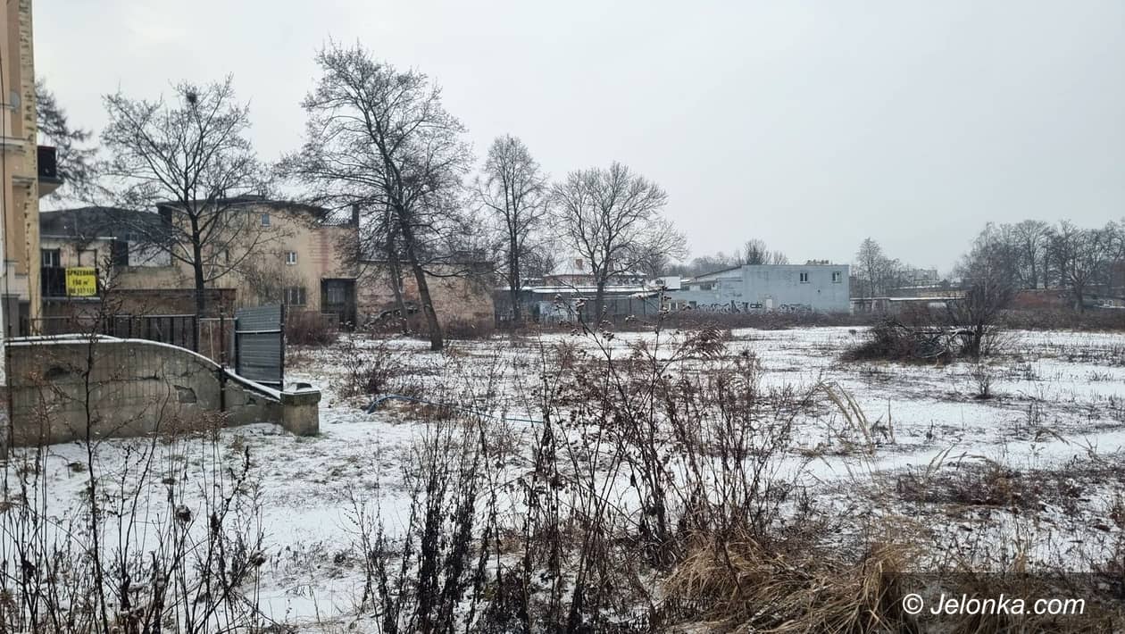 Jelenia Góra: Skwer i budynki na terenie po Florze