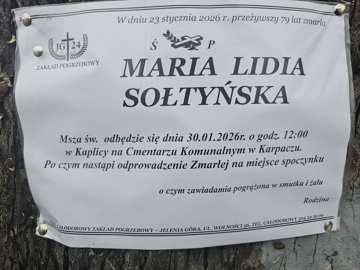 Karpacz: Zmarła Maria Sołtyńska