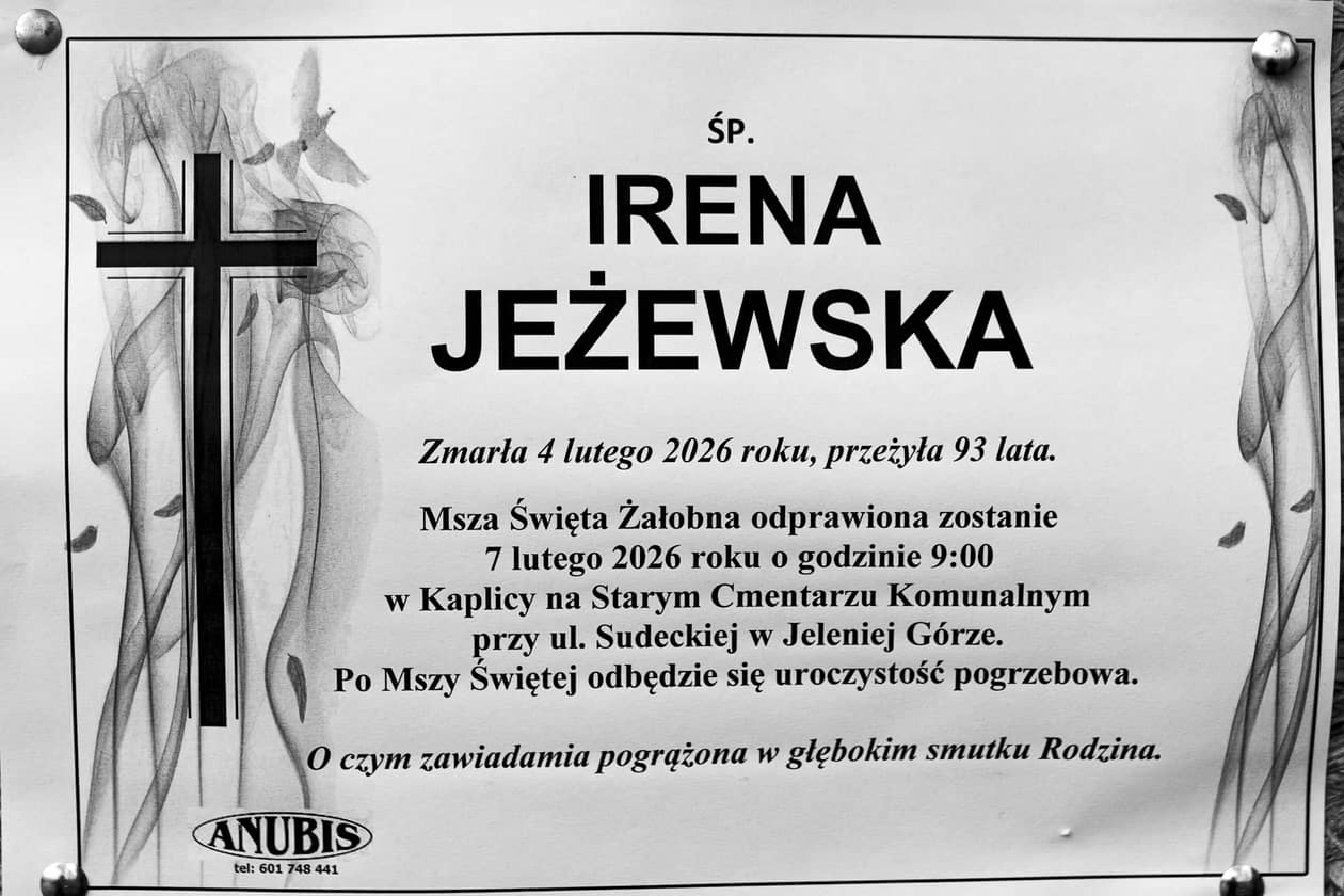 Jelenia Góra: Zmarła Irena Jeżewska