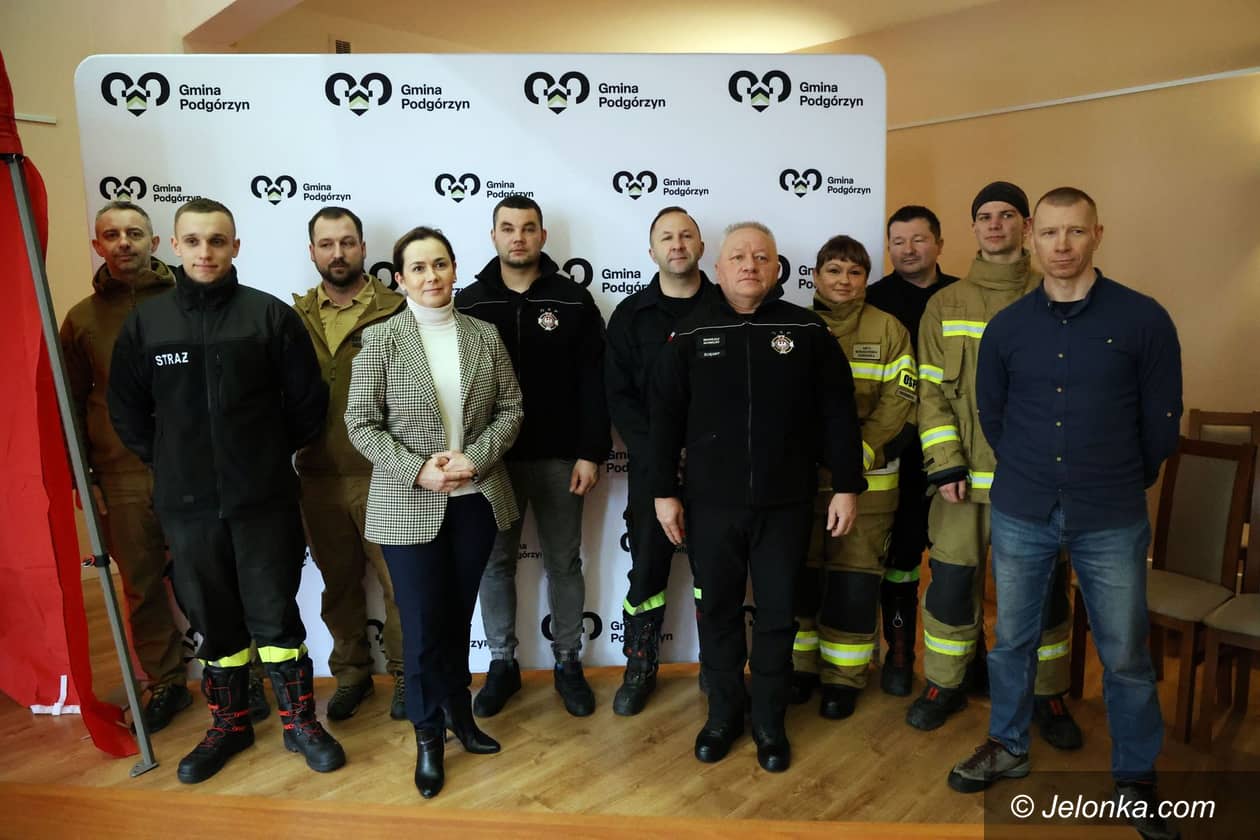 Podgórzyn: Podgórzyn wzmacnia strażaków
