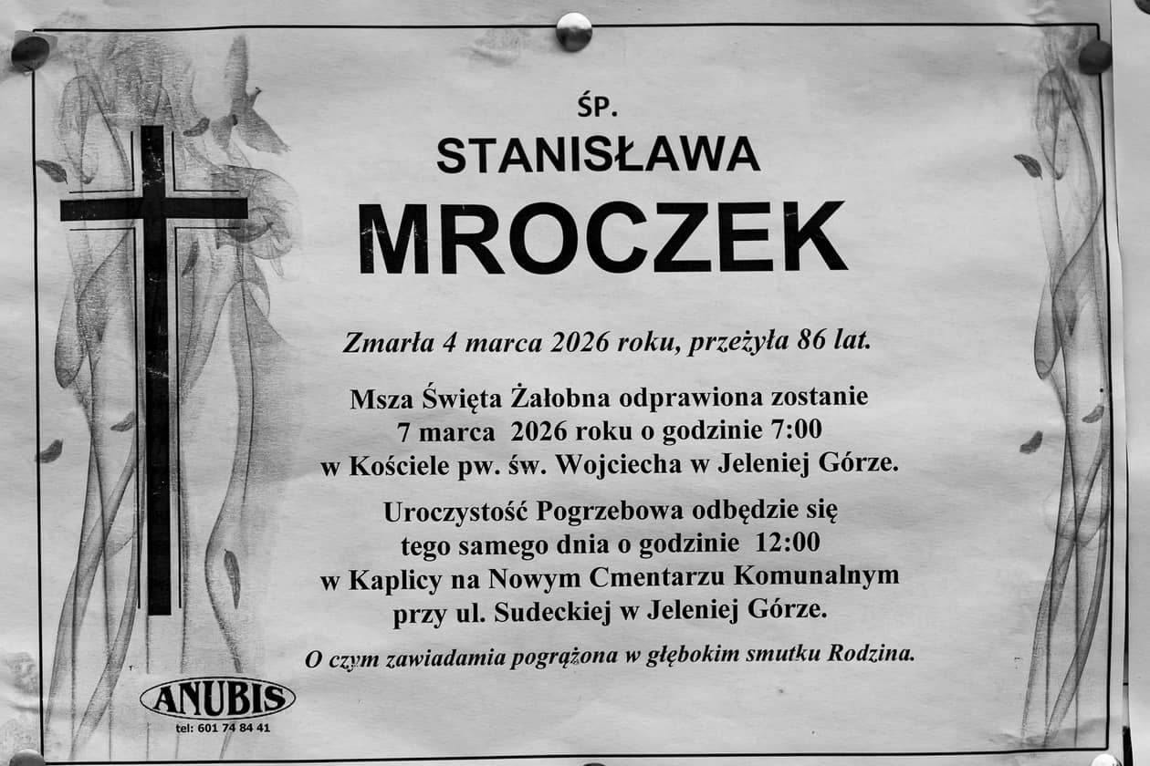 Jelenia Góra: Zmarła Stanisława Mroczek