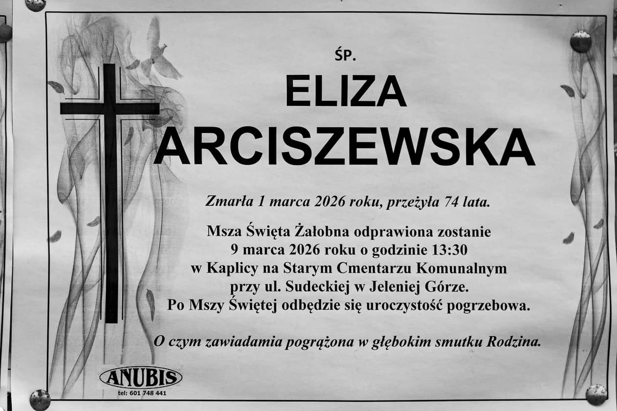 Jelenia Góra: Zmarła Eliza Arciszewska