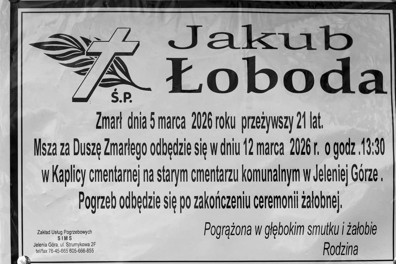 Jelenia Góra: Zmarł Jakub Łoboda
