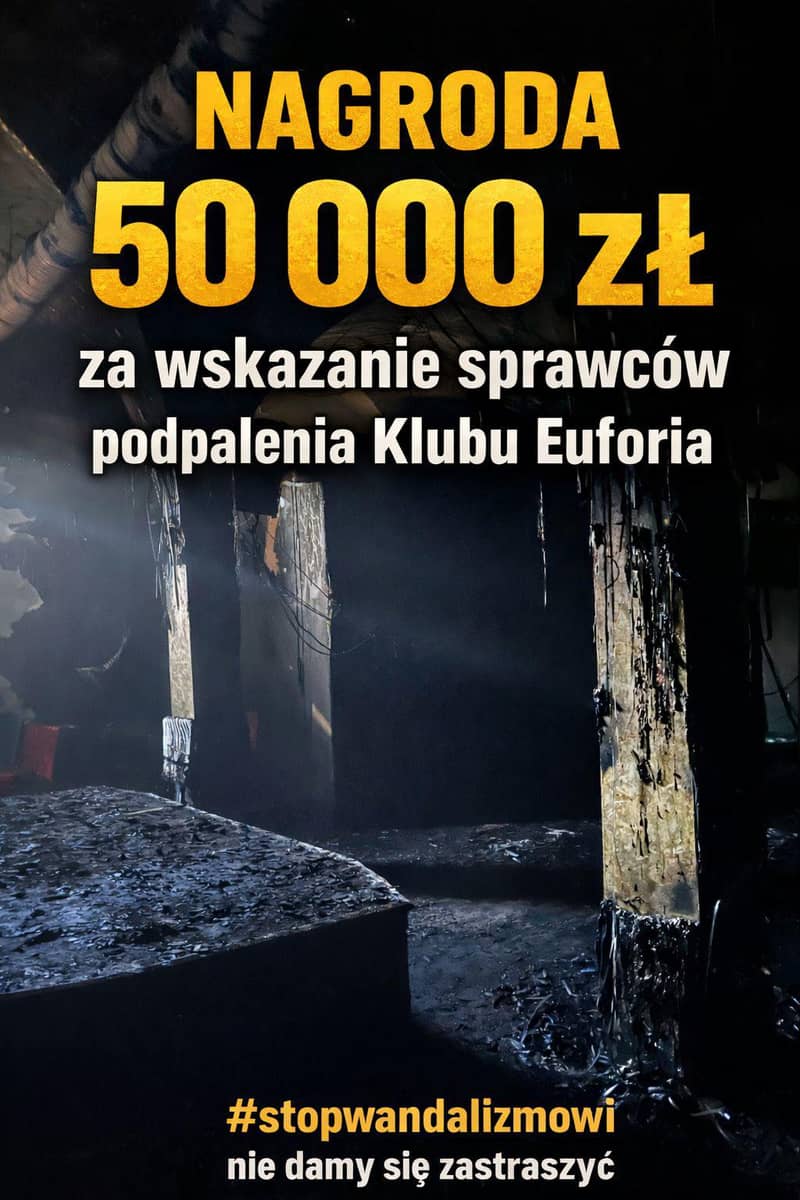 Dolny Śląsk: 50 tys. zł nagrody za wskazanie podpalacza
