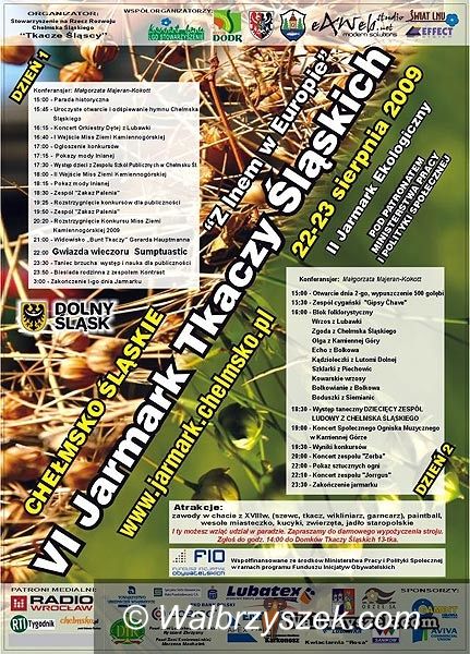 REGION, Chełmsko Śląskie: Jarmark Tkaczy już od soboty