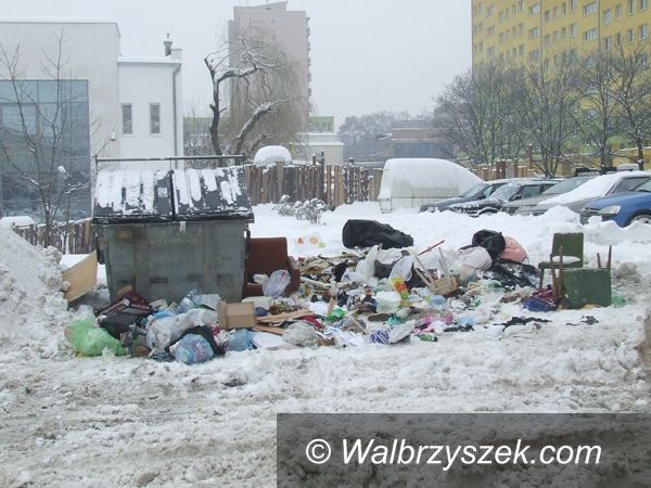 Wałbrzych: Dzikie wysypisko w centrum Piaskowej Góry