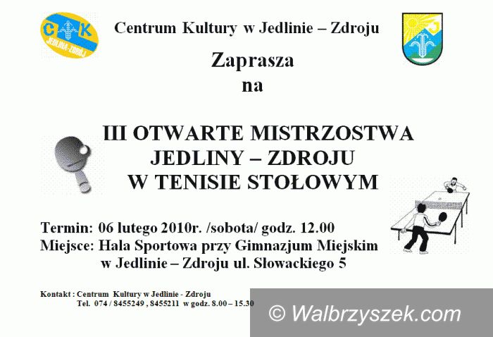 Jedlina Zdrój: Z tenisem stołowym w Jedlinie Zdroju