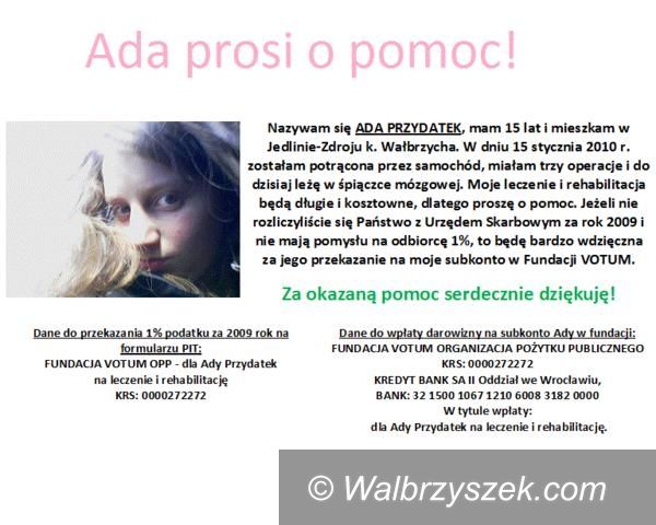 REGION, Jedlina-Zdrój: Możemy pomóc Adzie