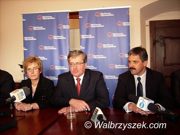 Wałbrzych: Marszałek – kandydat  w Książu
